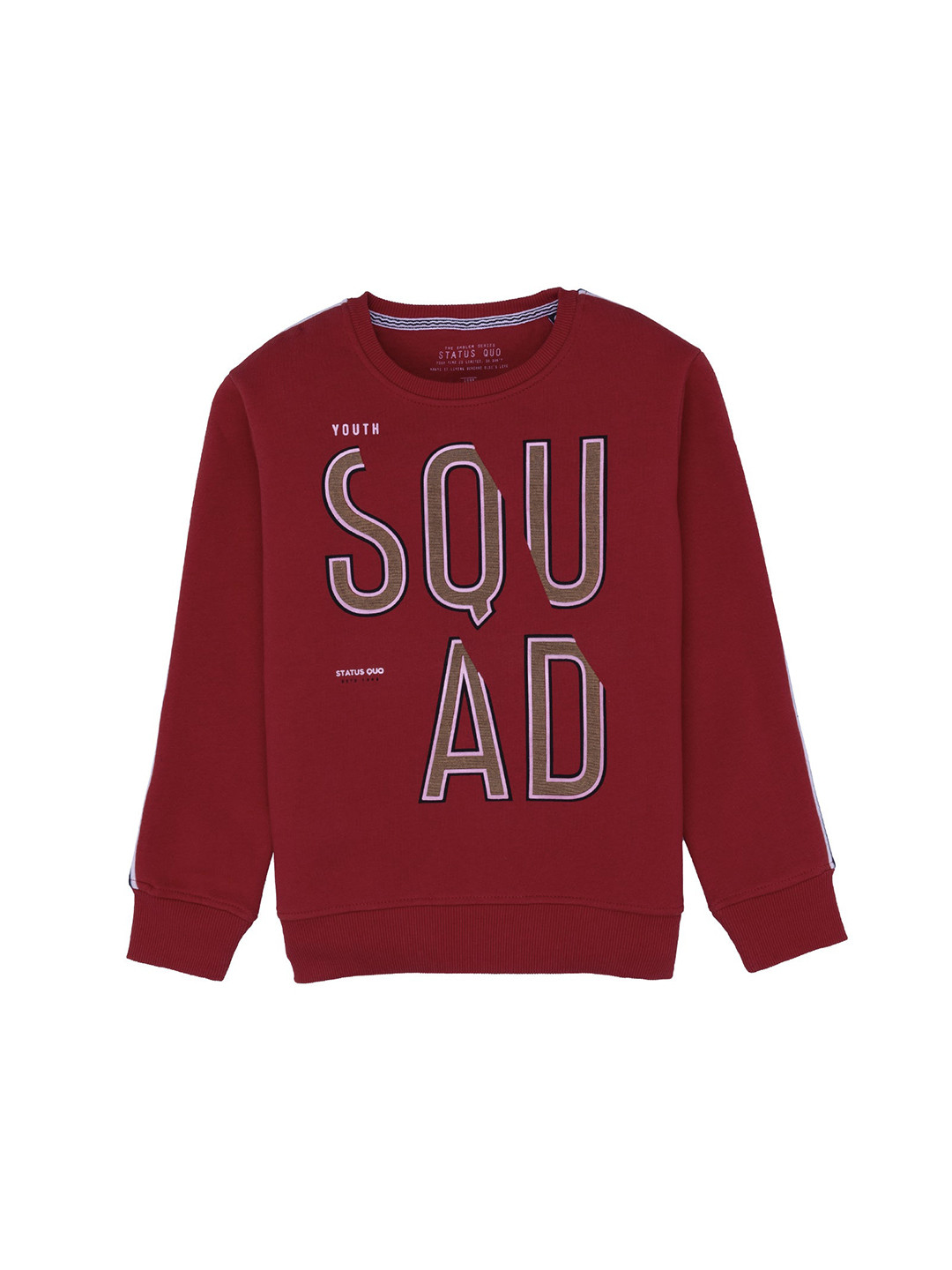 

Status Quo Boys Red Printed Sweatshirt