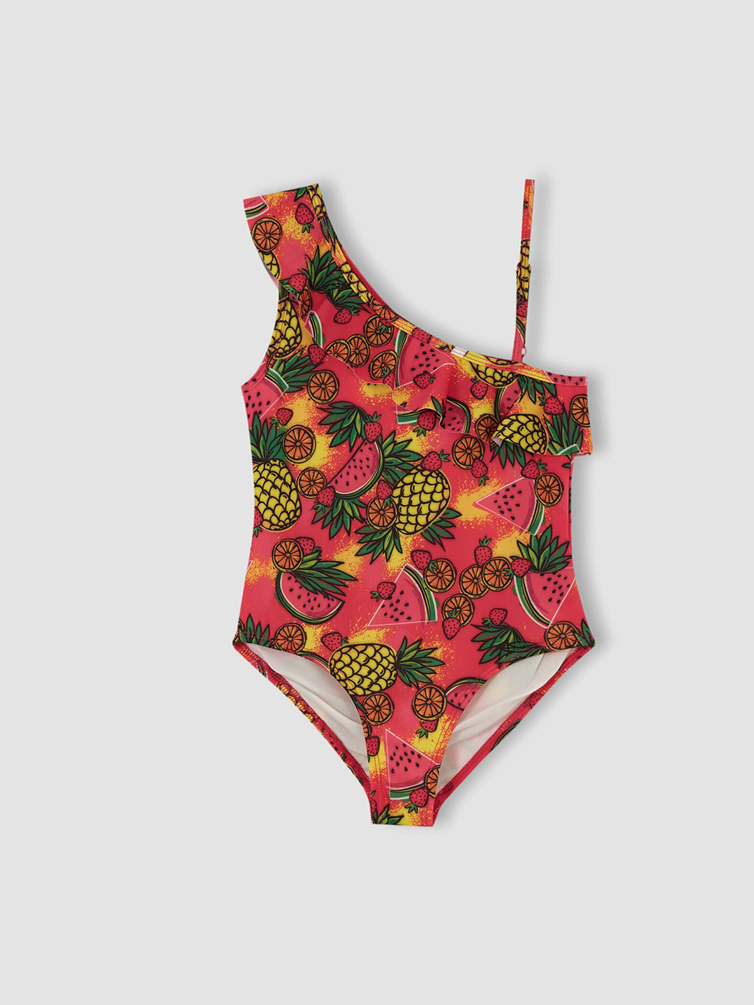 

DeFacto Girls Pink & Green Printed Swim Bodysuit