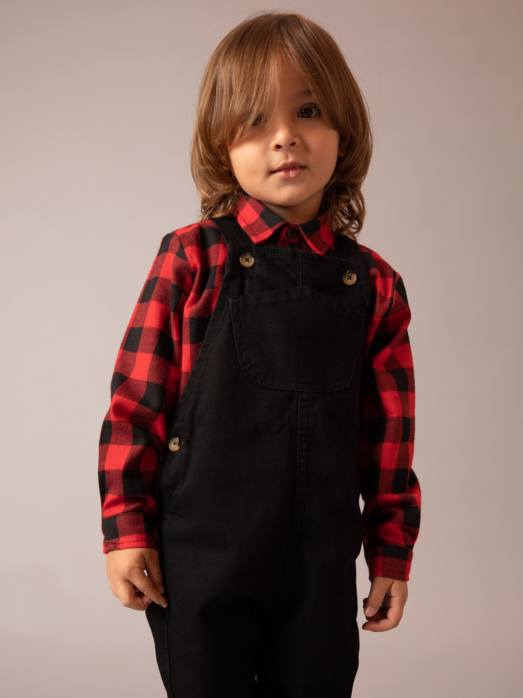 

DeFacto Boys Pure Cotton Dungarees, Black