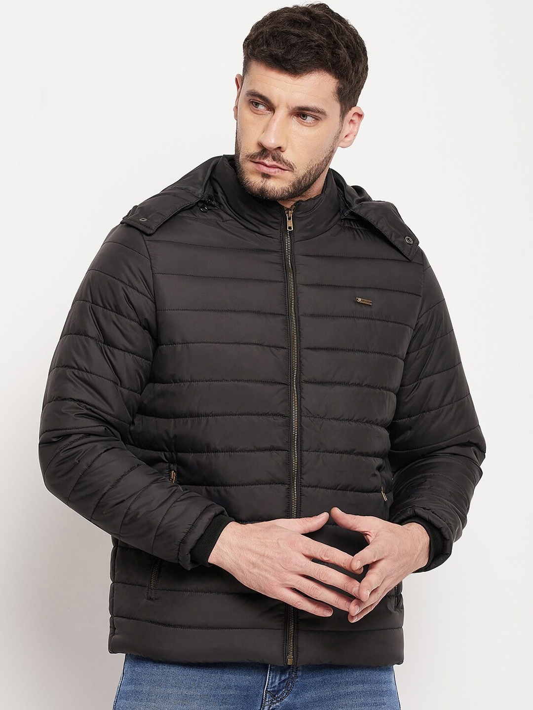 

Duke Men Black Puffer Jacket