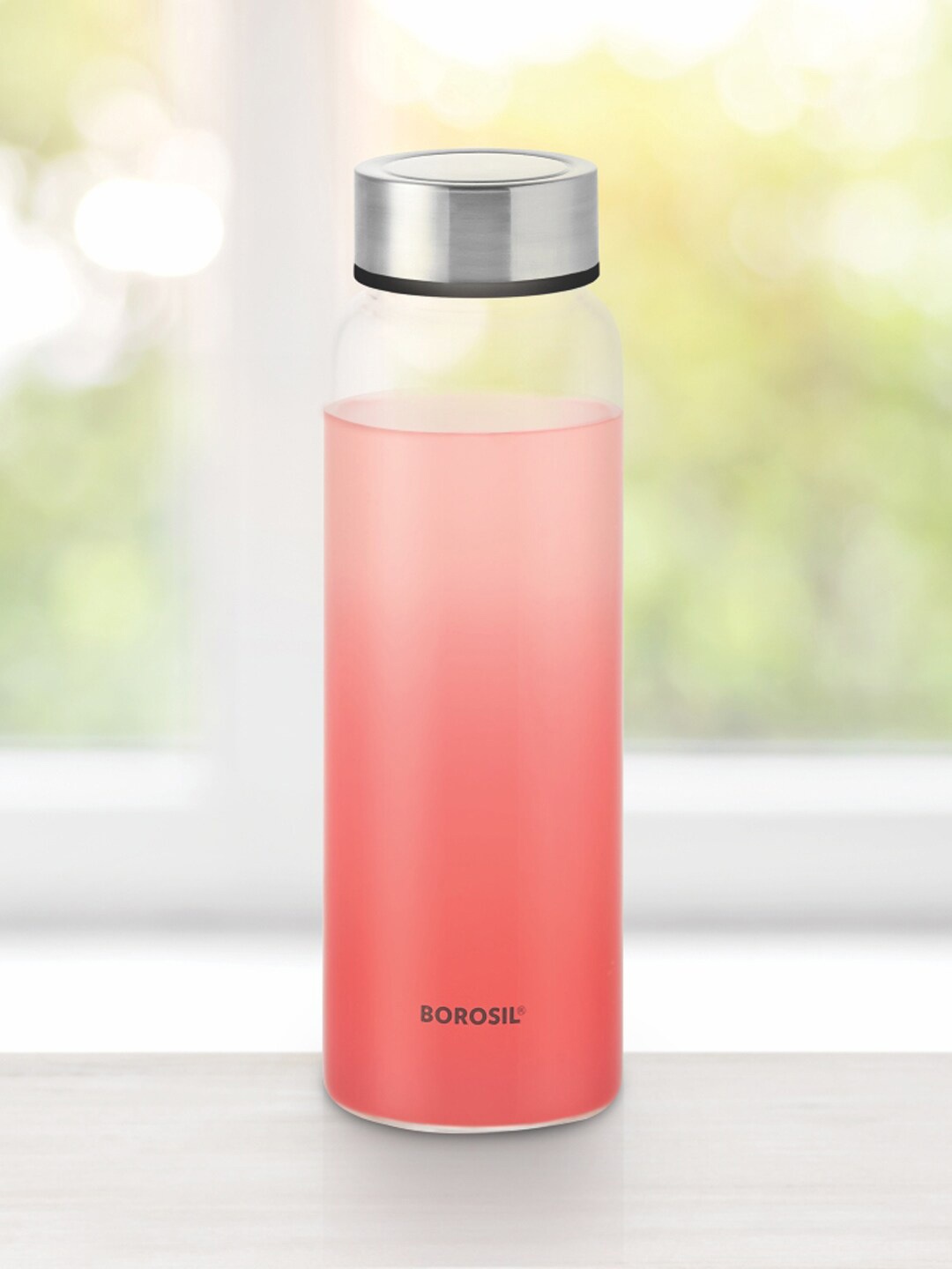 

Borosil Crysto Transparent Air-Tight Microwave Safe Borosilicate Glass Water Bottle 750 ml