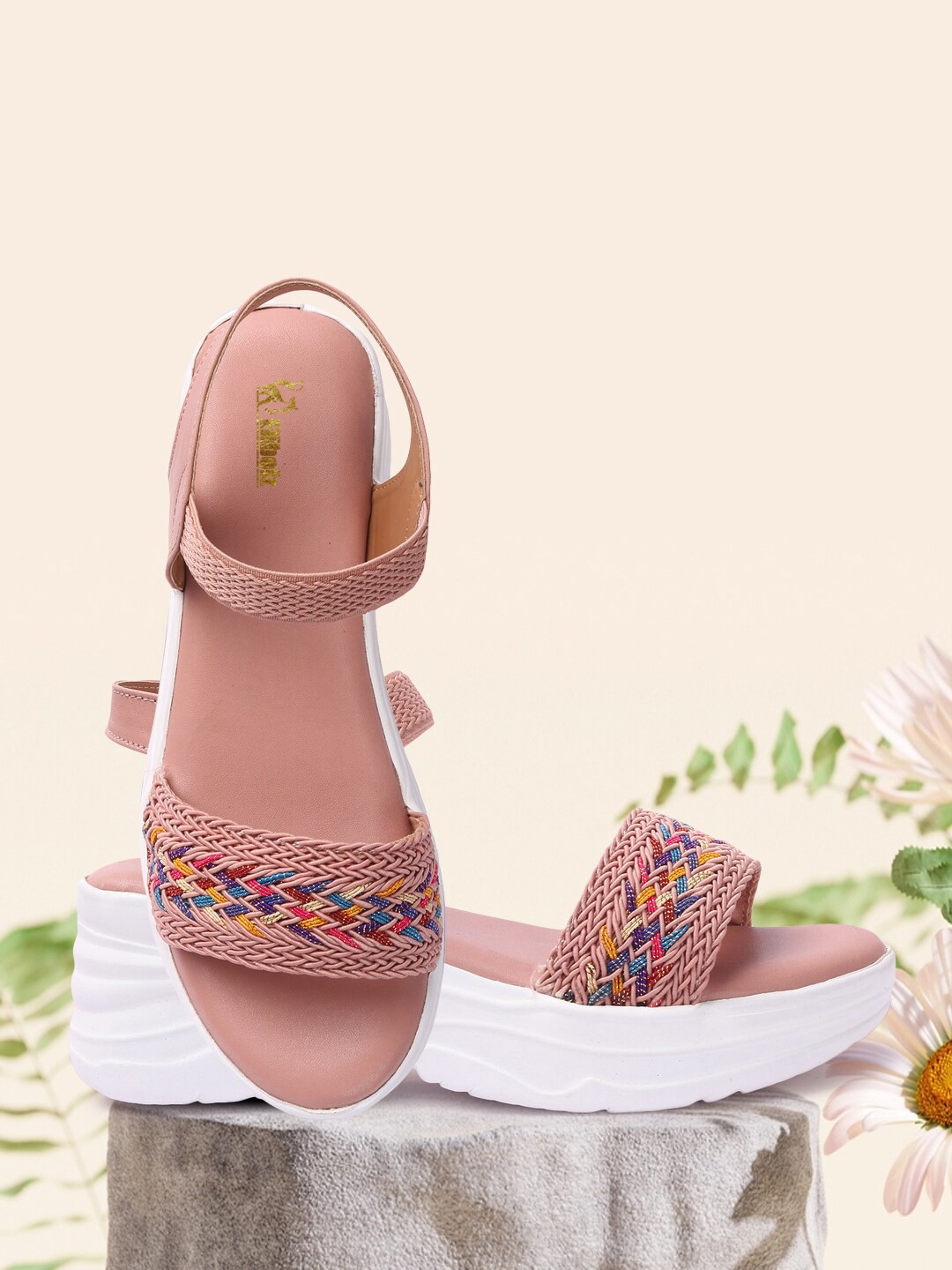 

Elibolz Comfort Heels, Peach