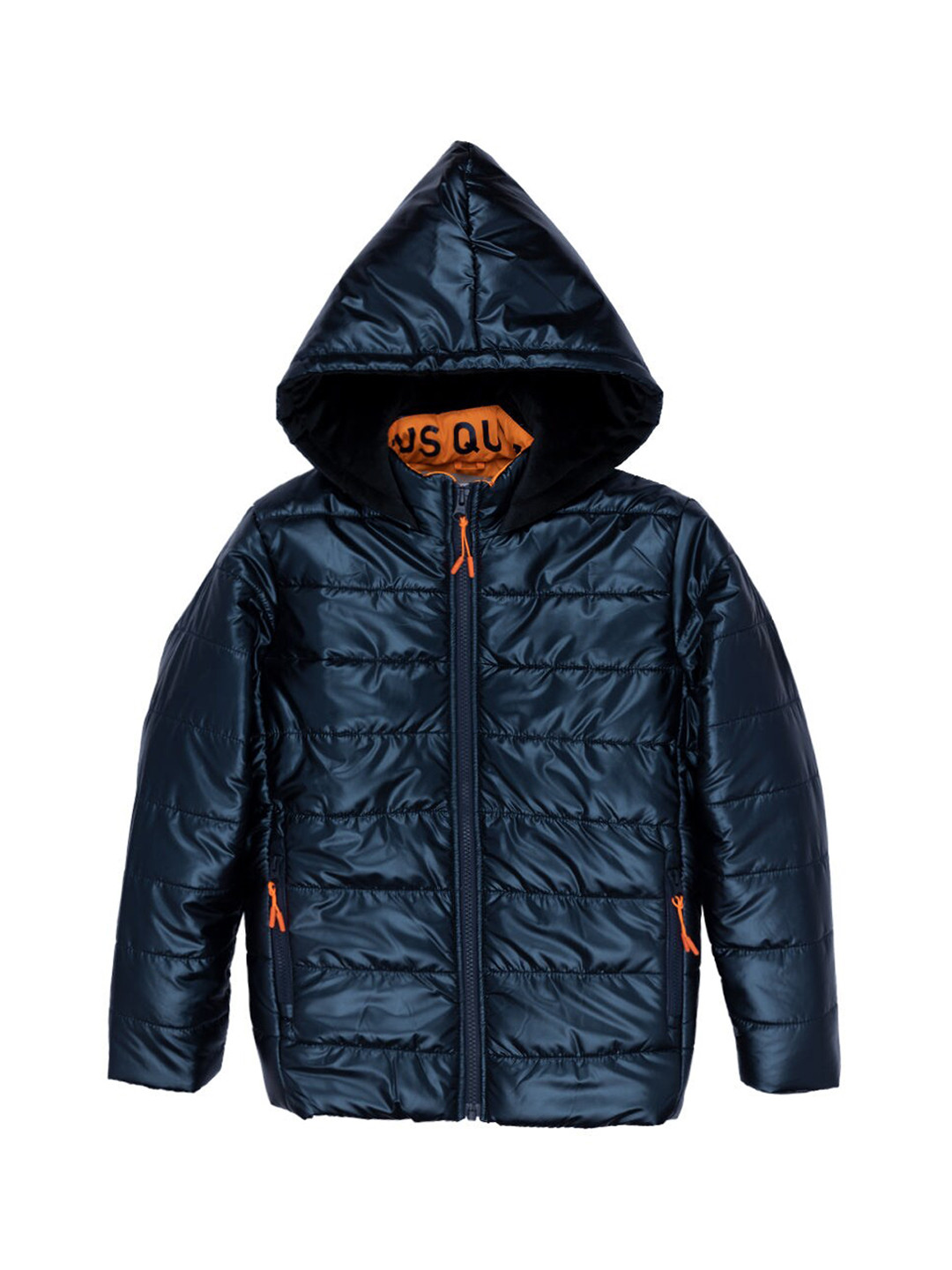 

Status Quo Boys Navy Blue Hooded Puffer Jacket