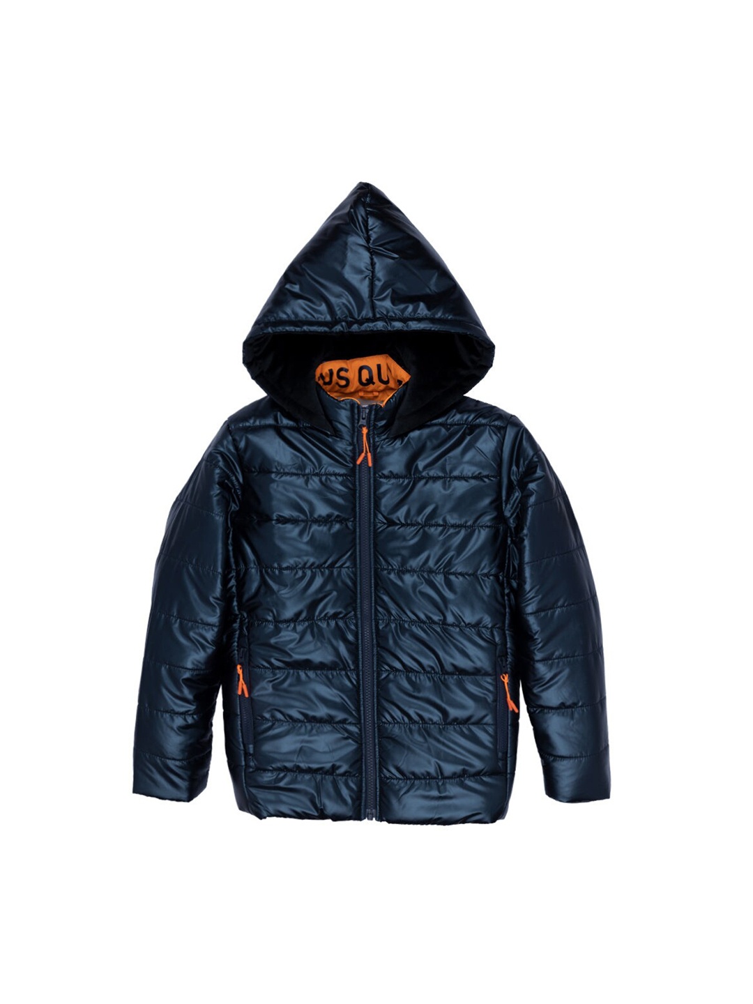 

Status Quo Boys Navy Blue Hooded Puffer Jacket