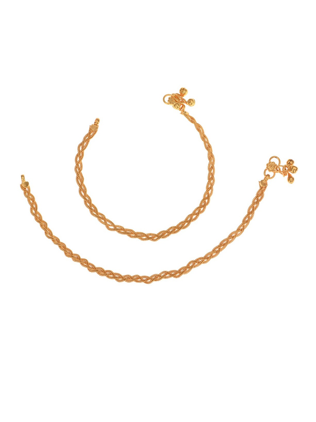 

AanyaCentric Women Gold-Plated Anklets