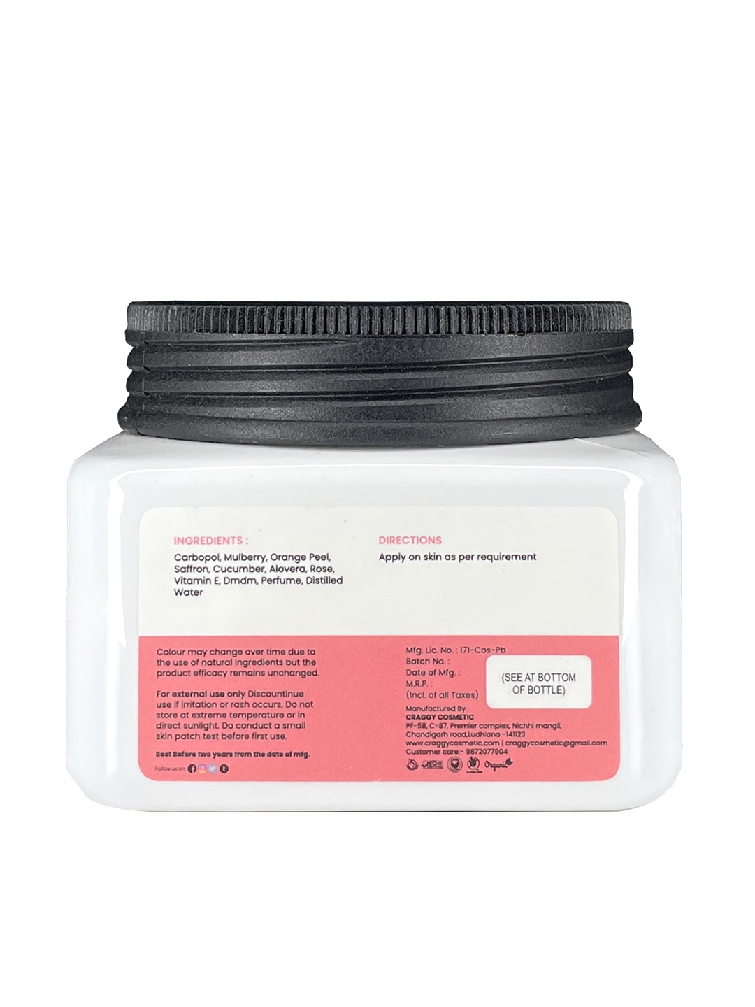 

Craggy Cosmetic White D Tan Massage Gel 300 g
