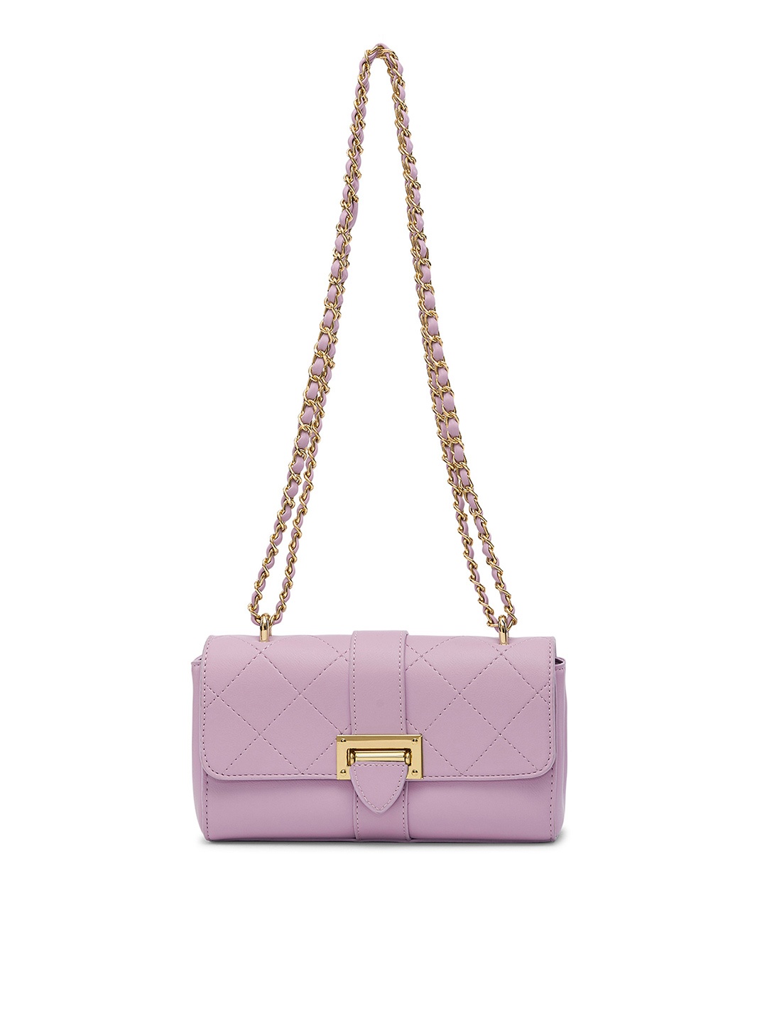 

MIRAGGIO Estelle Quilted Shoulder Bag, Purple