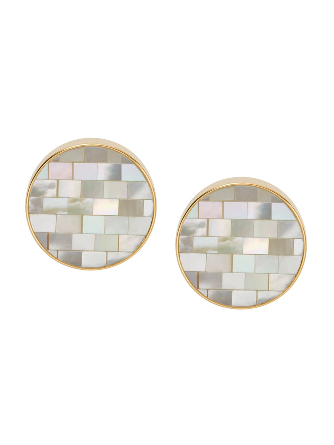 

SKAGEN Gold-Plated Circular Studs Earrings