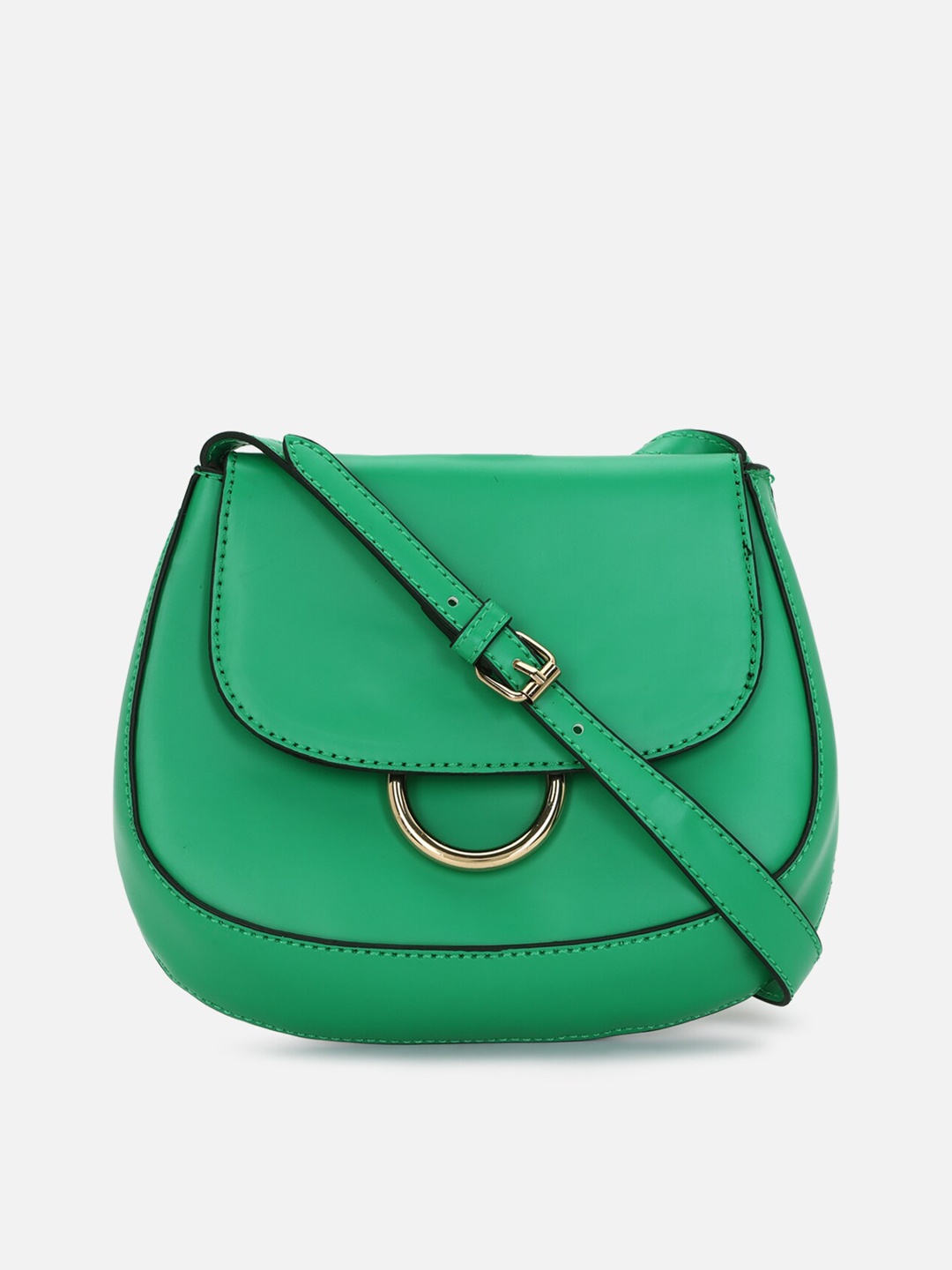 

FOREVER 21 Green Structured Sling Bag