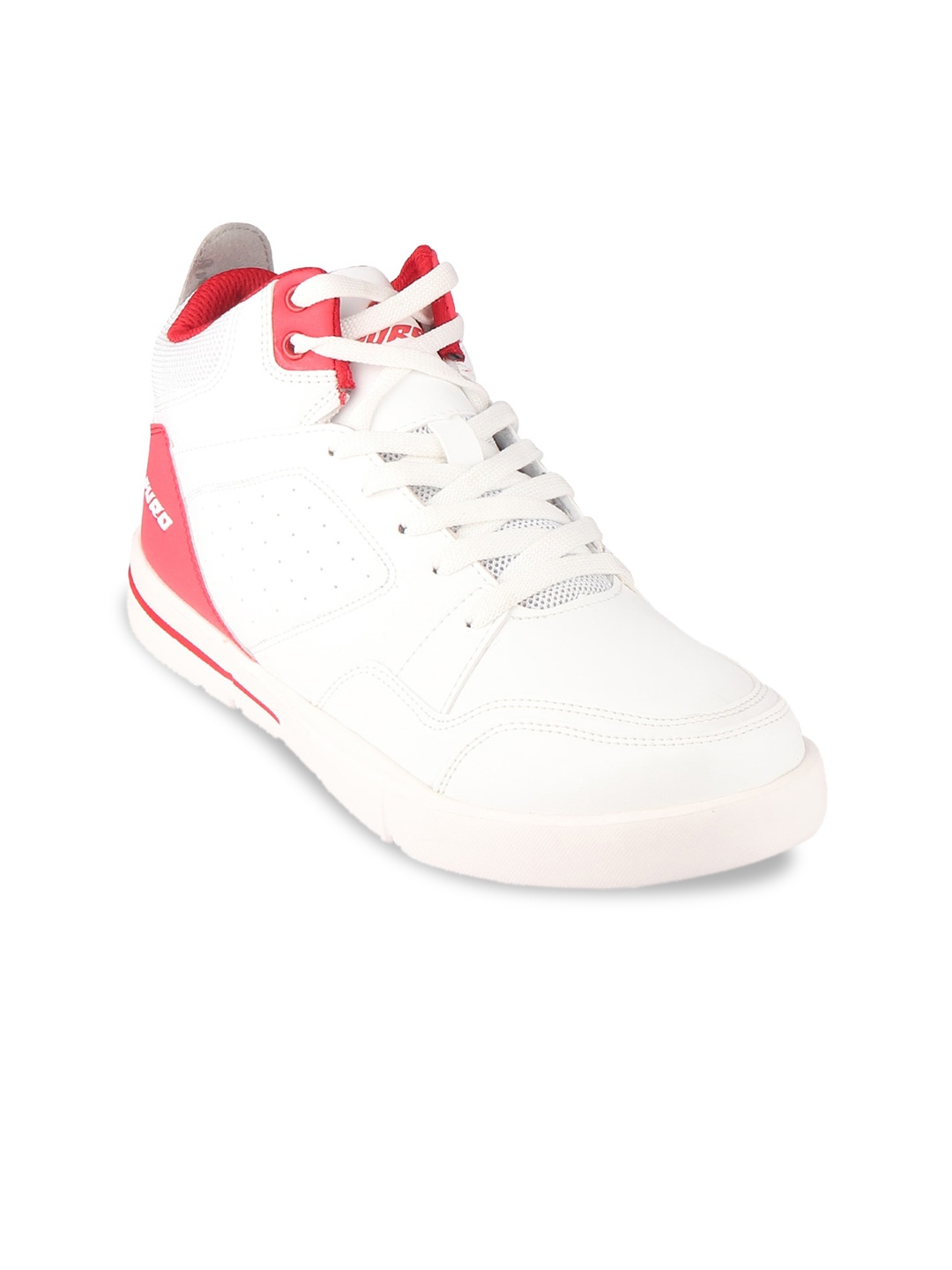 

FURO by Red Chief Men White Colourblocked PU Sneakers