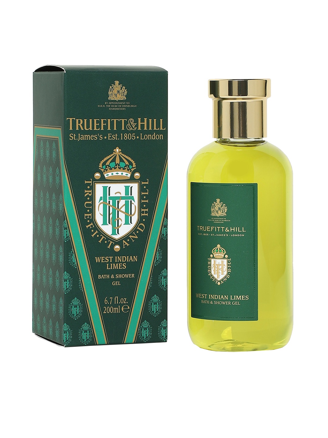 

TRUEFITT & HILL Men West Indian Limes Bath & Shower Gel 200 ml, Green