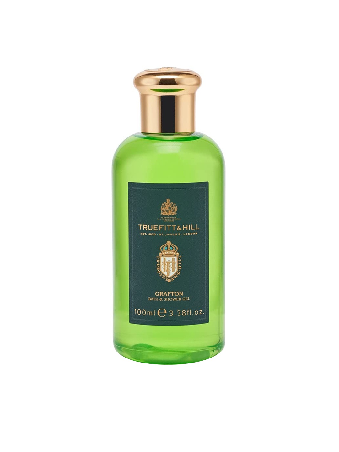 

TRUEFITT & HILL Men Grafton Bath & Shower Gel with Limonene & Patchouli Oil - 100ml, Green