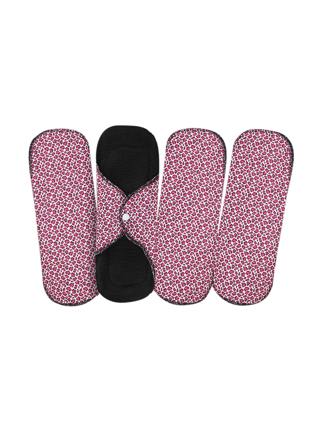 

CareDone Women Set of 4 Pink Printed Ultra Thin Rash Free Reusable Sanitary Cloth Pads