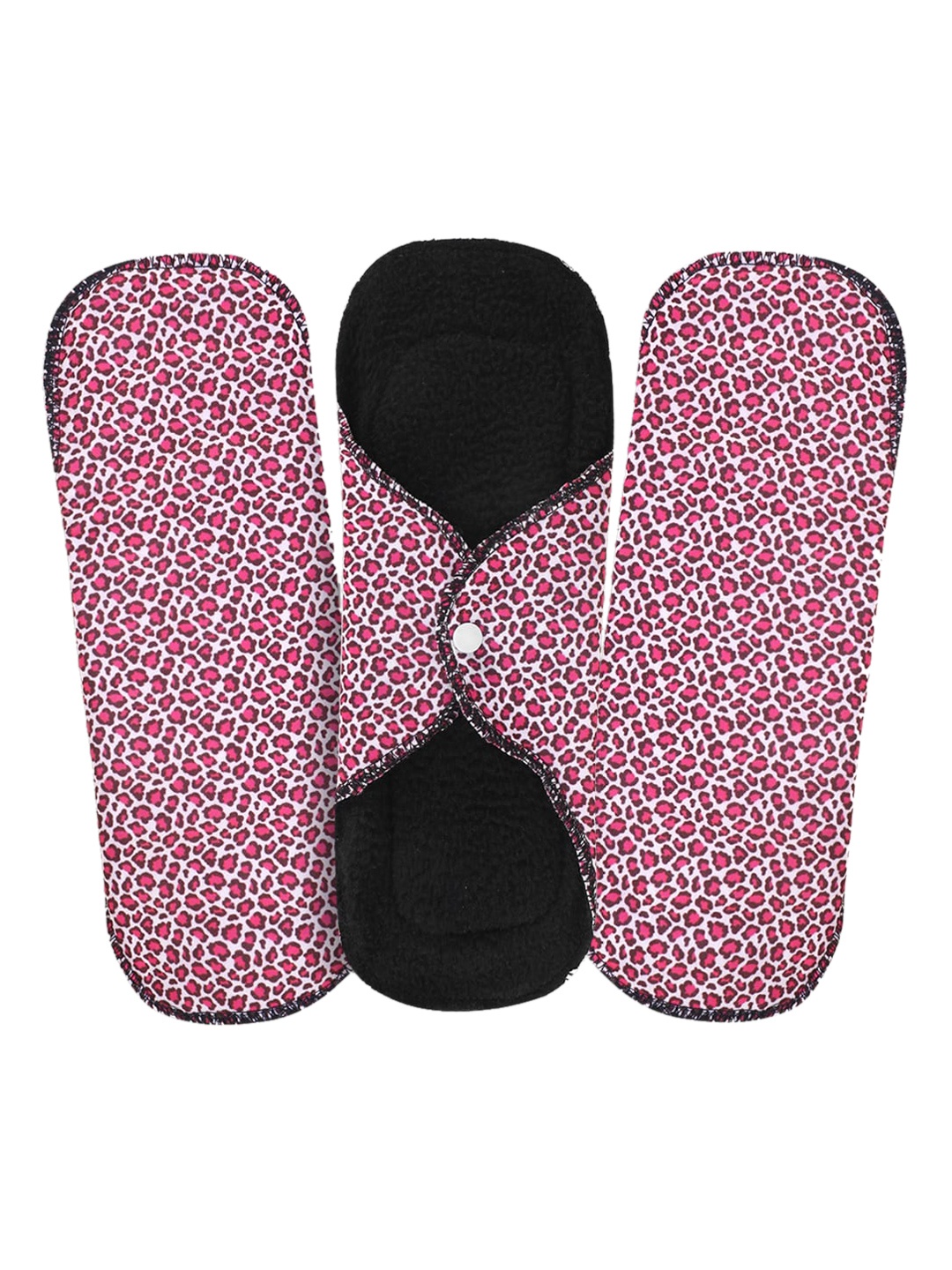 

CareDone Set of 3 Ultra Thin 4-Layered XL Rash Free Reusable Sanitary Cloth Pads - Pink