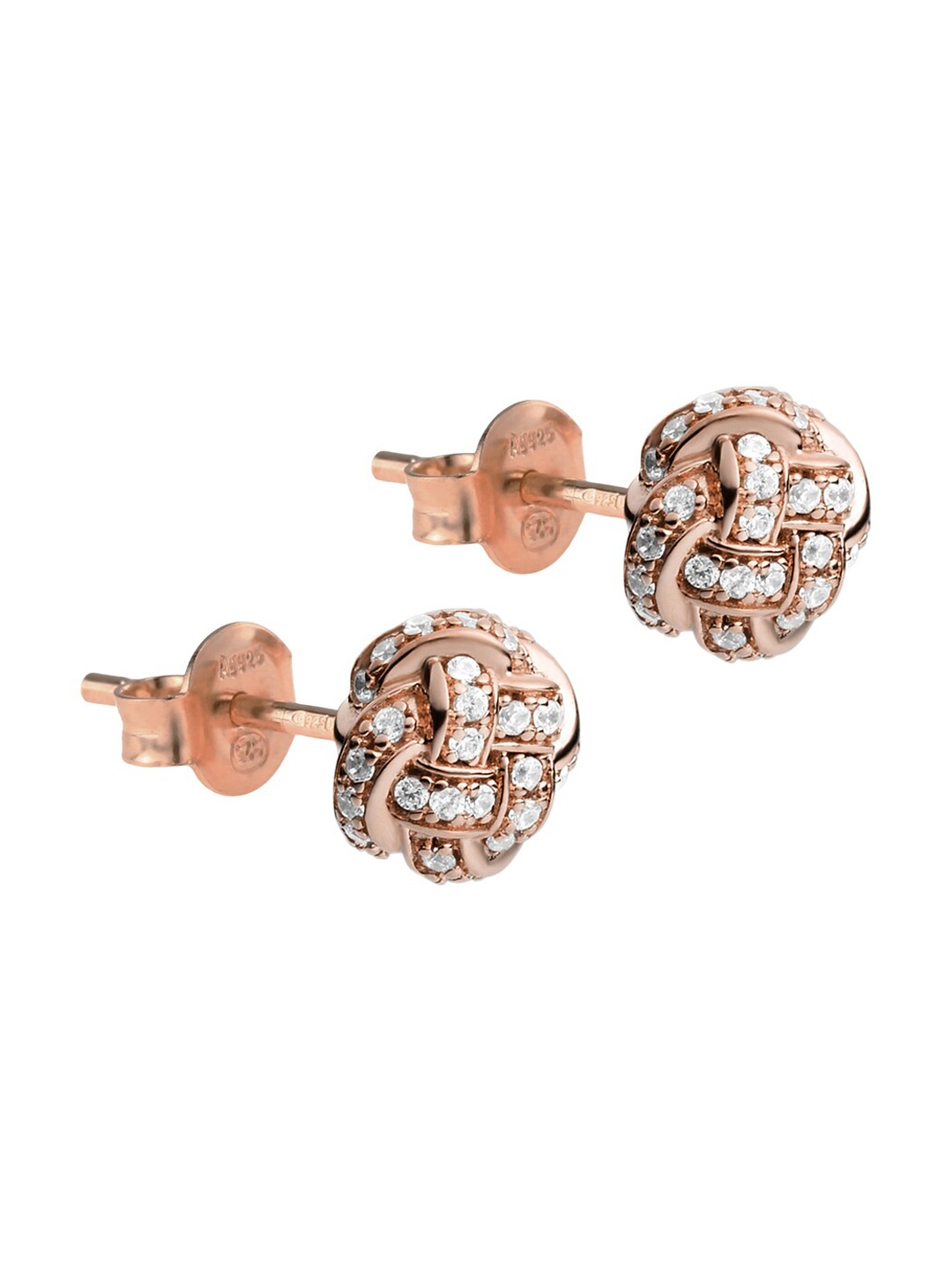 

Emporio Armani Rose Gold & White Classic Studs Earrings