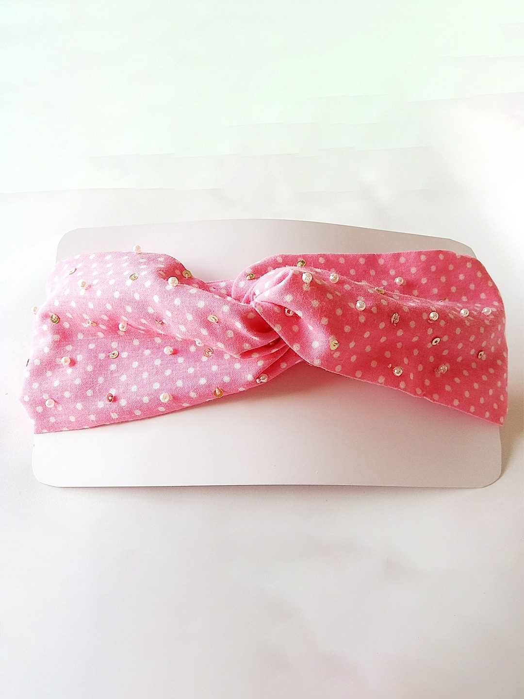 

Choko Girls Pink & White Embellished Hairband