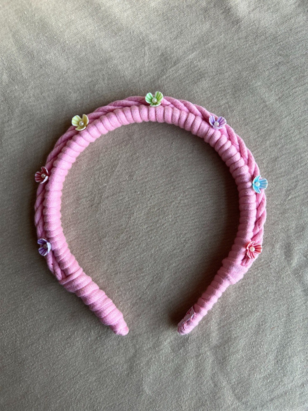 

Choko Girls Pink & Purple Embellished Braided Hairband