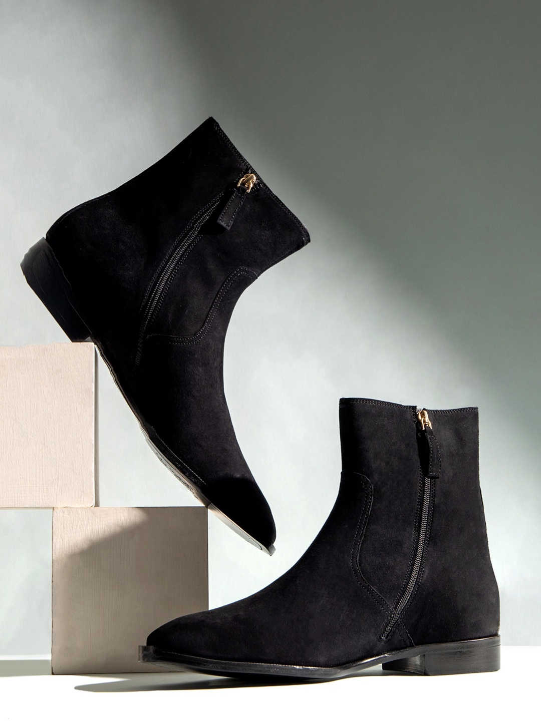 

Saint G Men Black Leather Boots