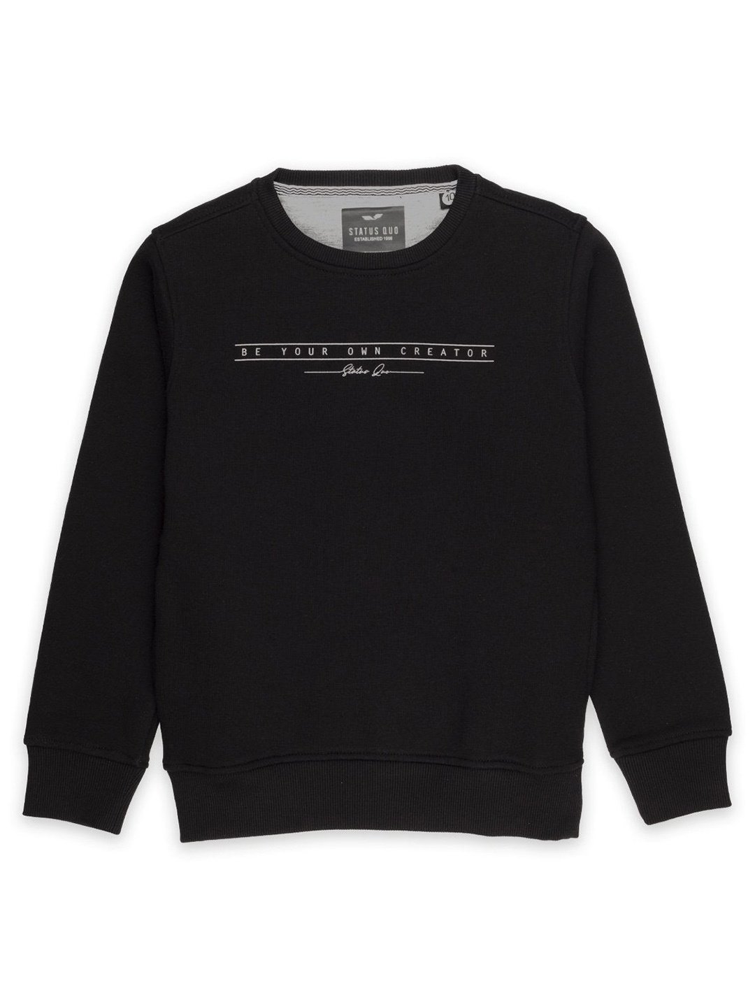 

Status Quo Boys Black Cotton Sweatshirt