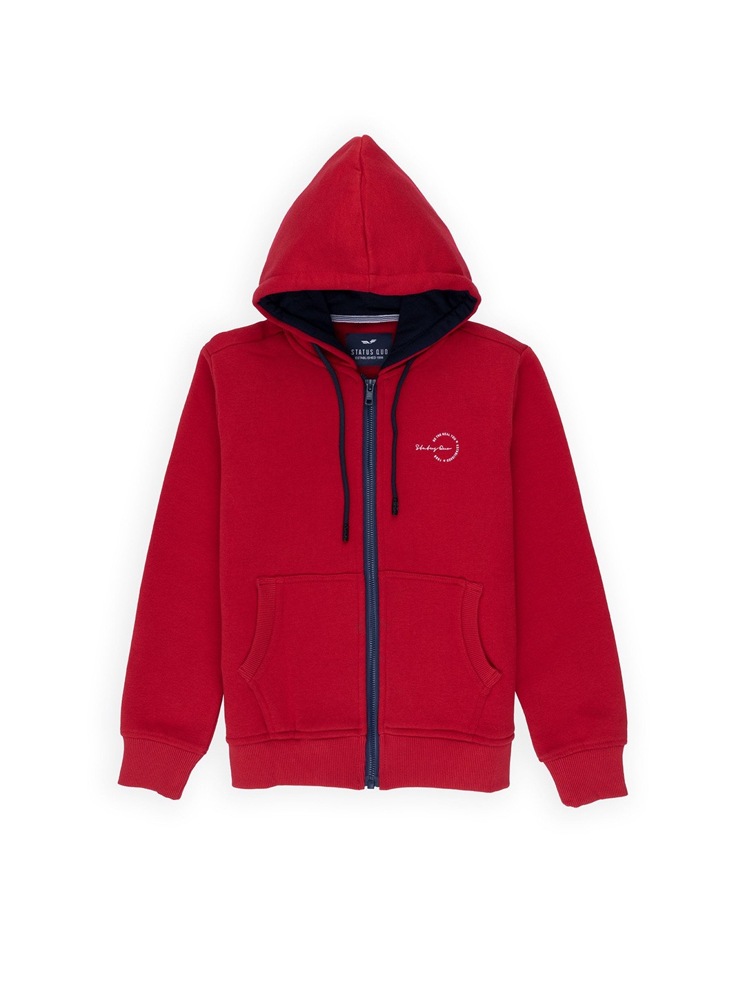 

Status Quo Boys Red Hooded Cotton Sweatshirt