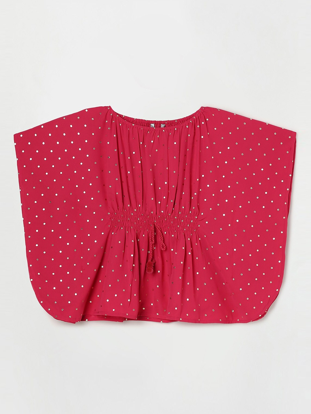 

Melange by Lifestyle Girls Pink Printed Flared Sleeves Kaftan Kurta