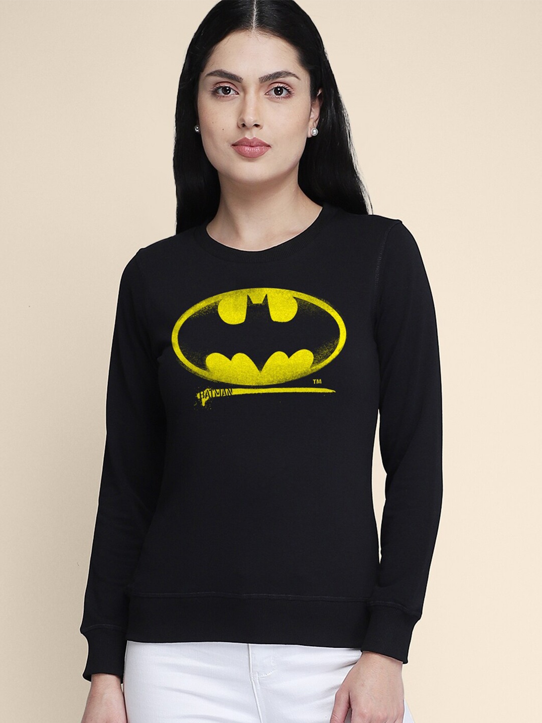 

Free Authority Women Batman Black Printed Sweatshirt