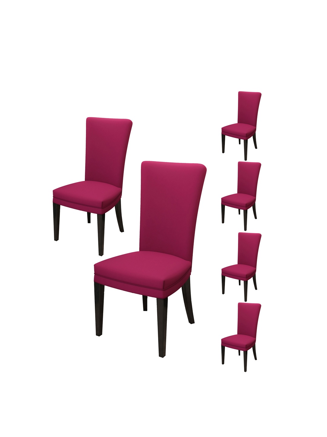 

Nendle Set Of 6 Pink Dining Table Chair Cover