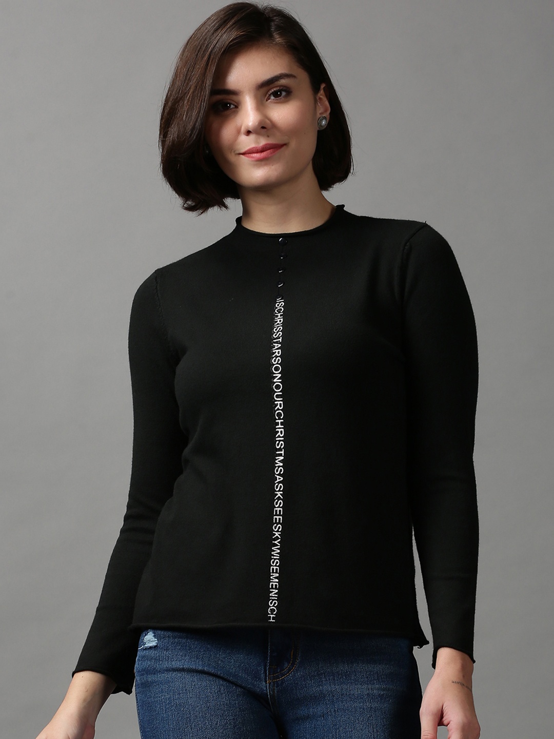 

SHOWOFF Women Black Pullover