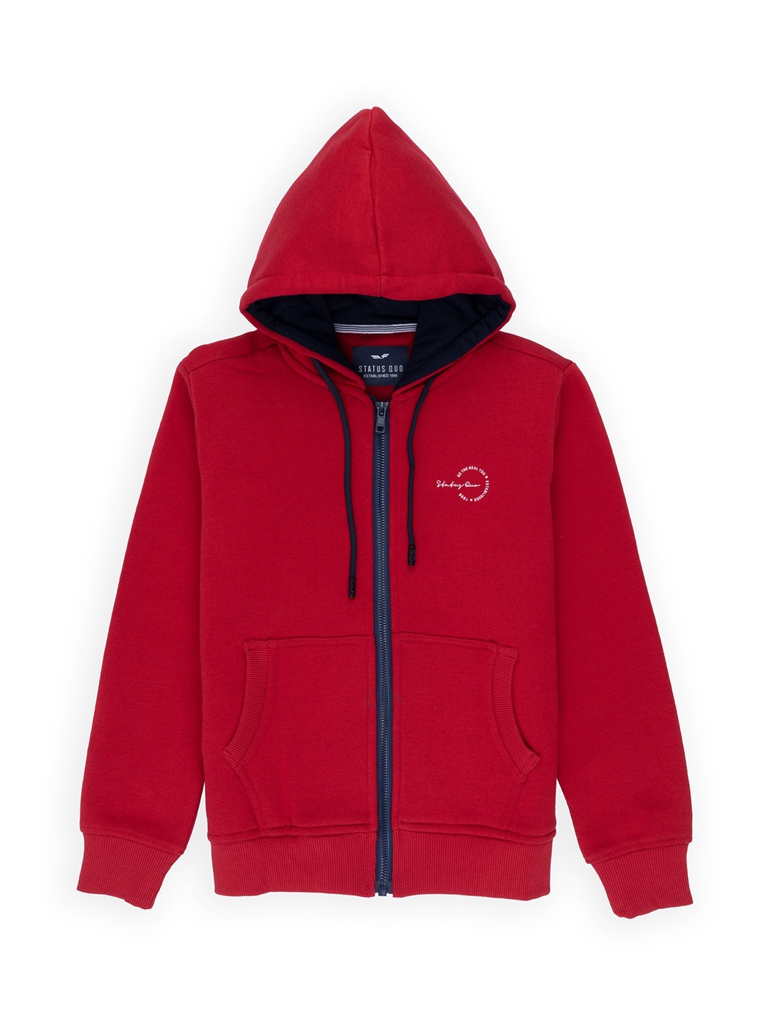 

Status Quo Boys Red Hooded Cotton Sweatshirt