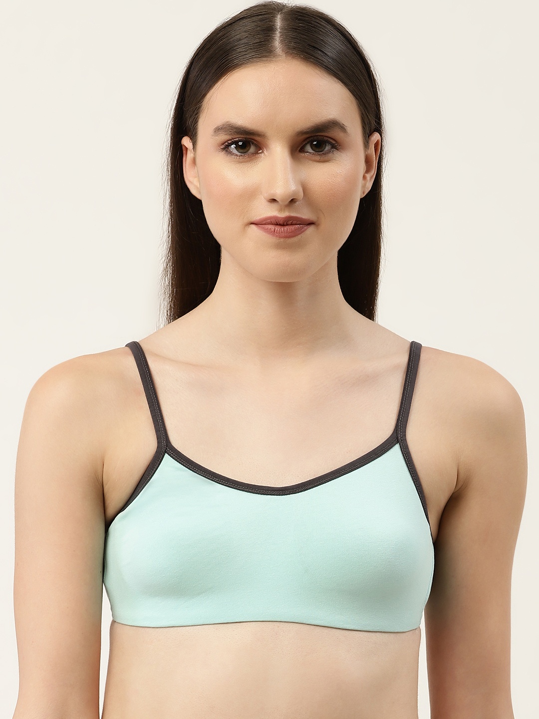 

Leading Lady Solid T-shirt Bra, Turquoise blue