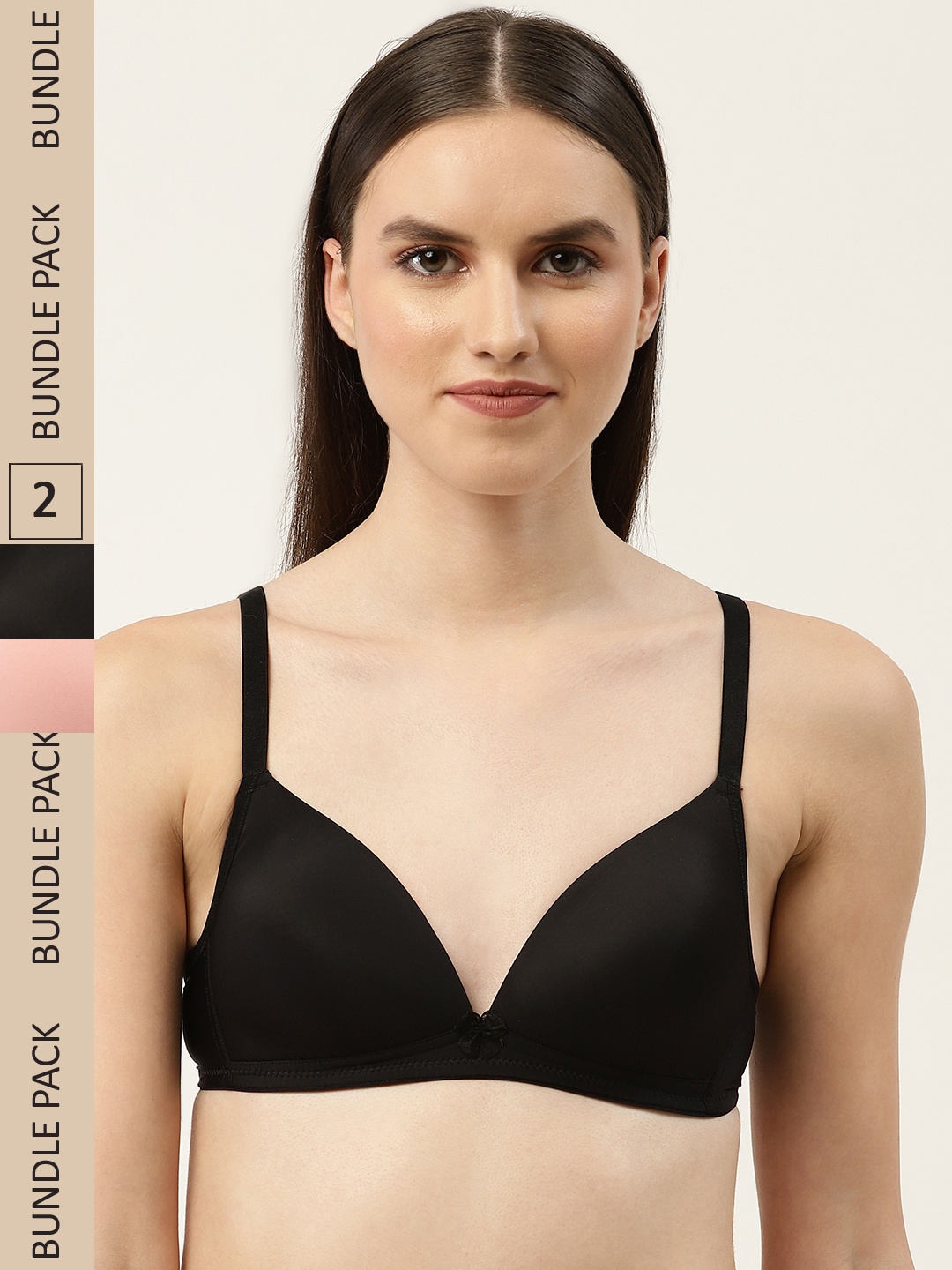 

Leading Lady Set of 2 Bra - Lightly Padded, Black
