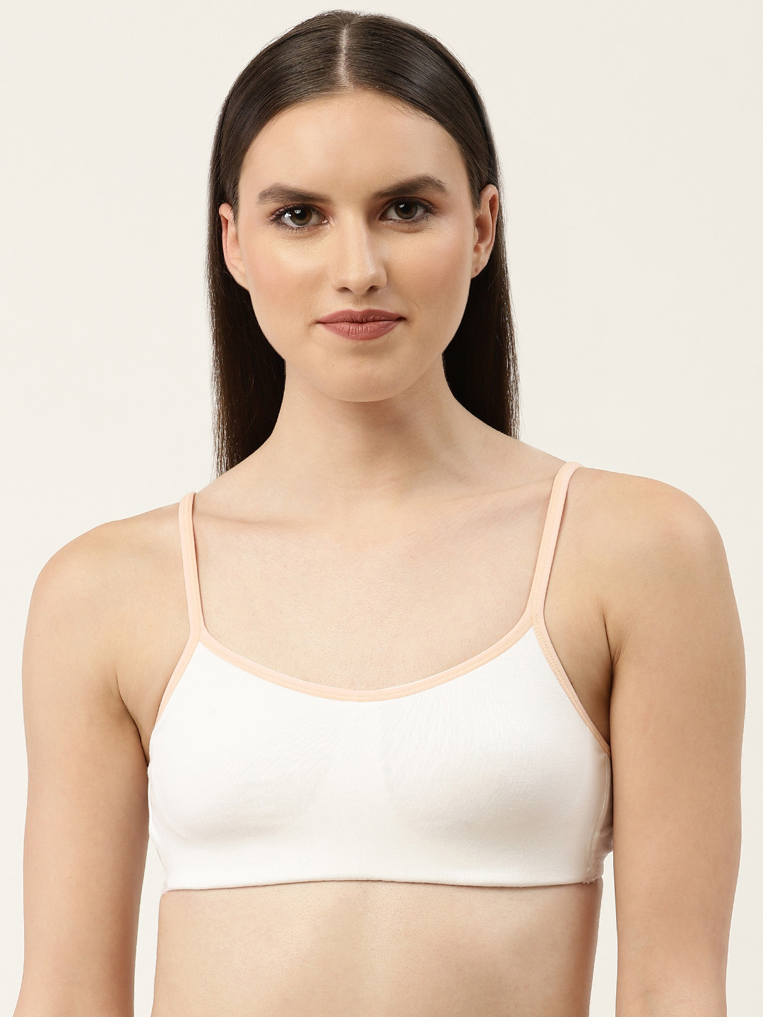 

Leading Lady Solid T-shirt Bra, White