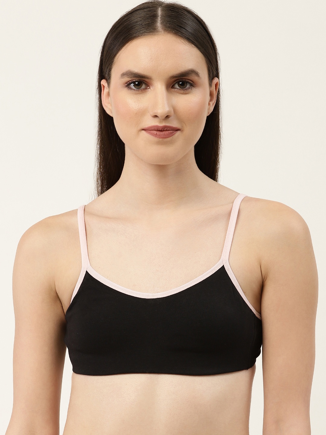 

Leading Lady Solid T-Shirt Bra, Black