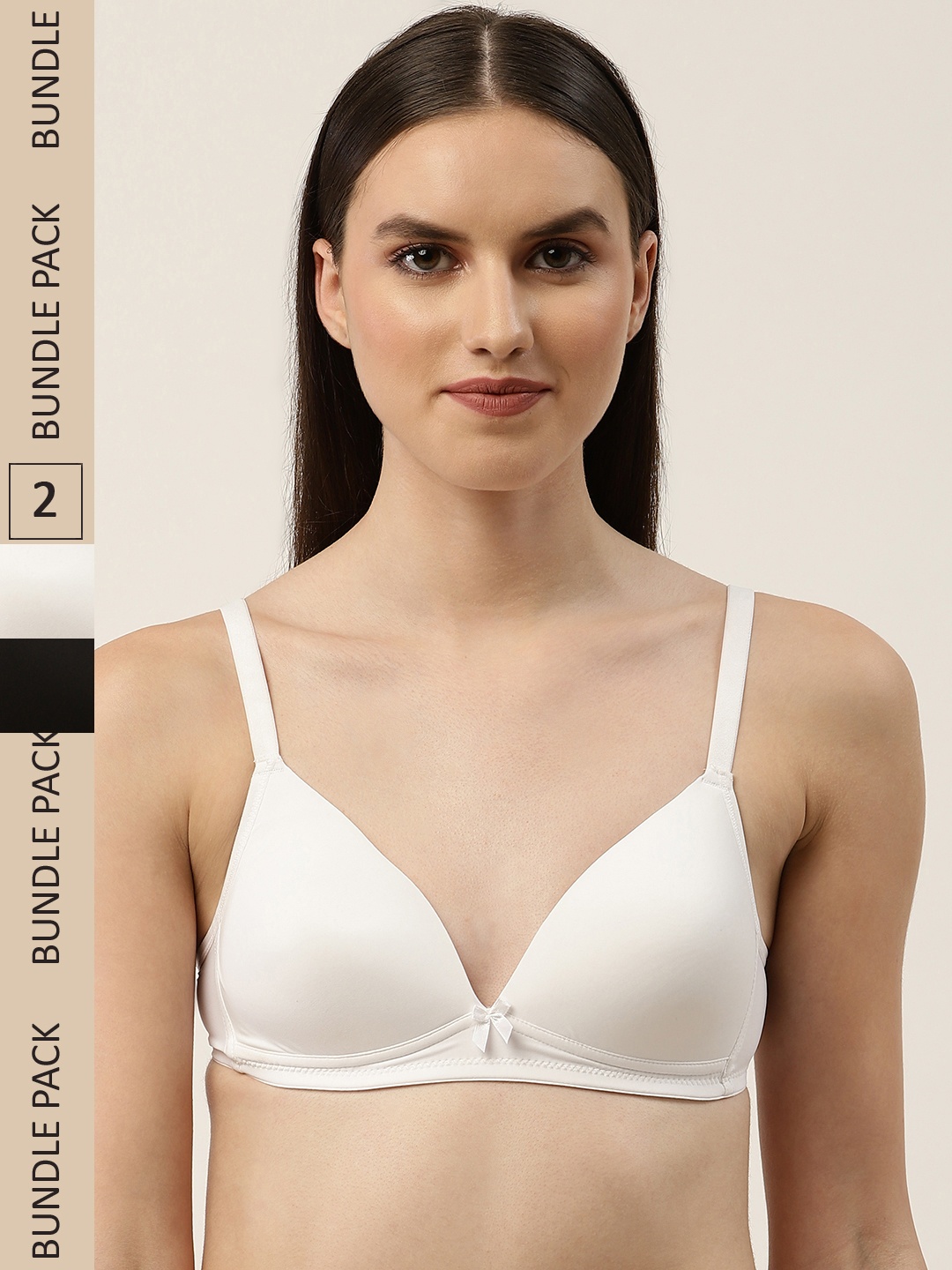 

Leading Lady Set of 2 Bra - Lightly Padded, White