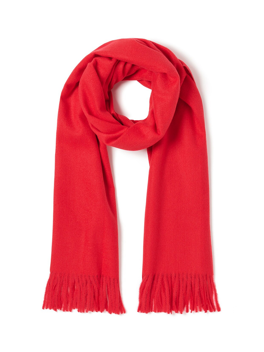 

Forever New Women Red Solid Scarf