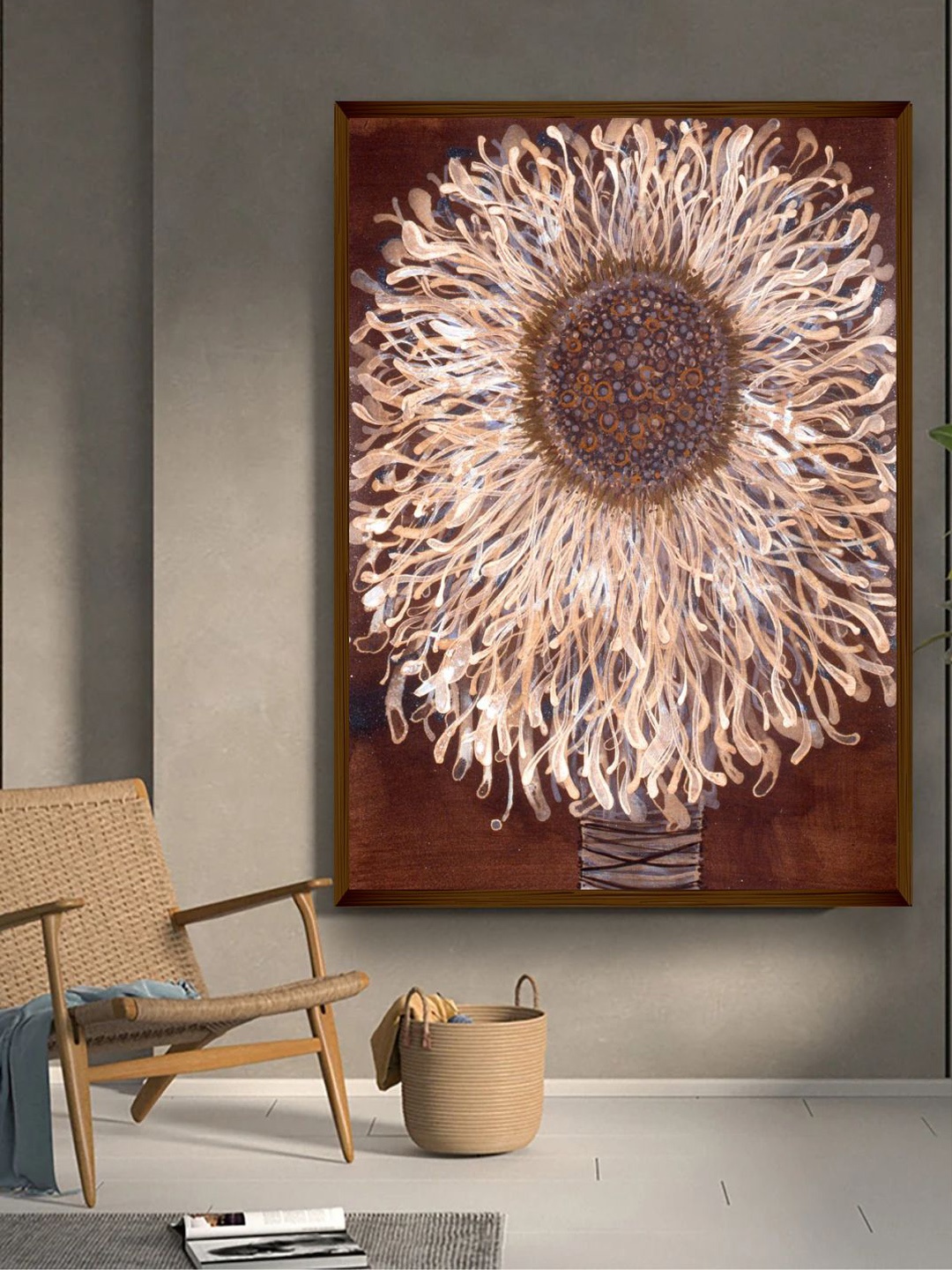 

The Art House Brown & White Abstract Wall Art