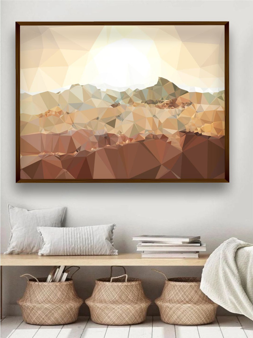 

The Art House Brown & Beige Abstract Painted Wall Art