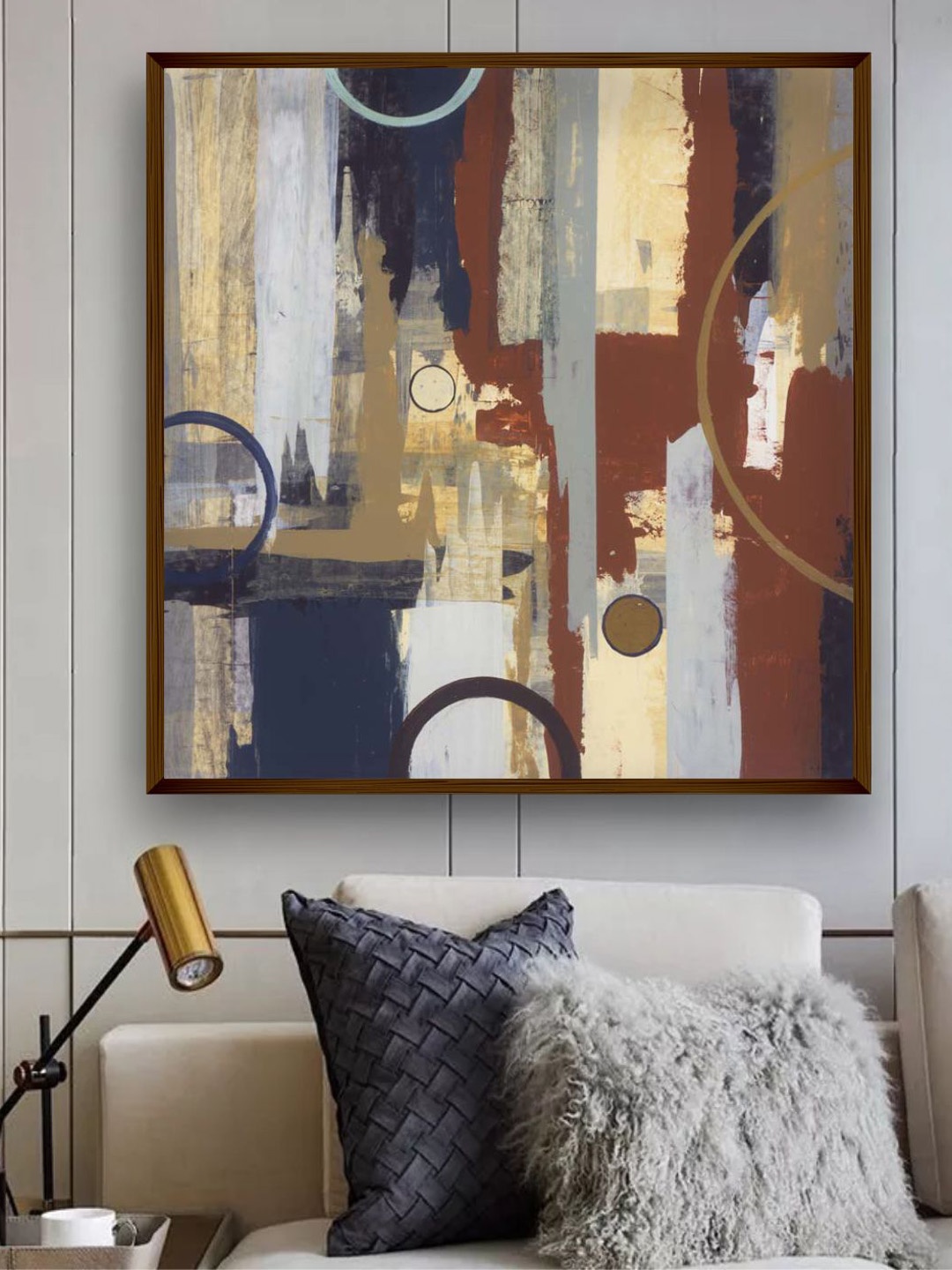 

The Art House Brown & Beige Abstract Painting Wall Art