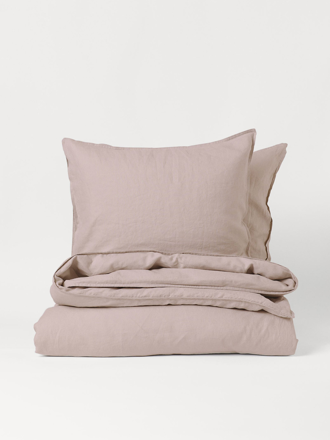 

H&M Pink Linen Double/King Duvet Cover Set