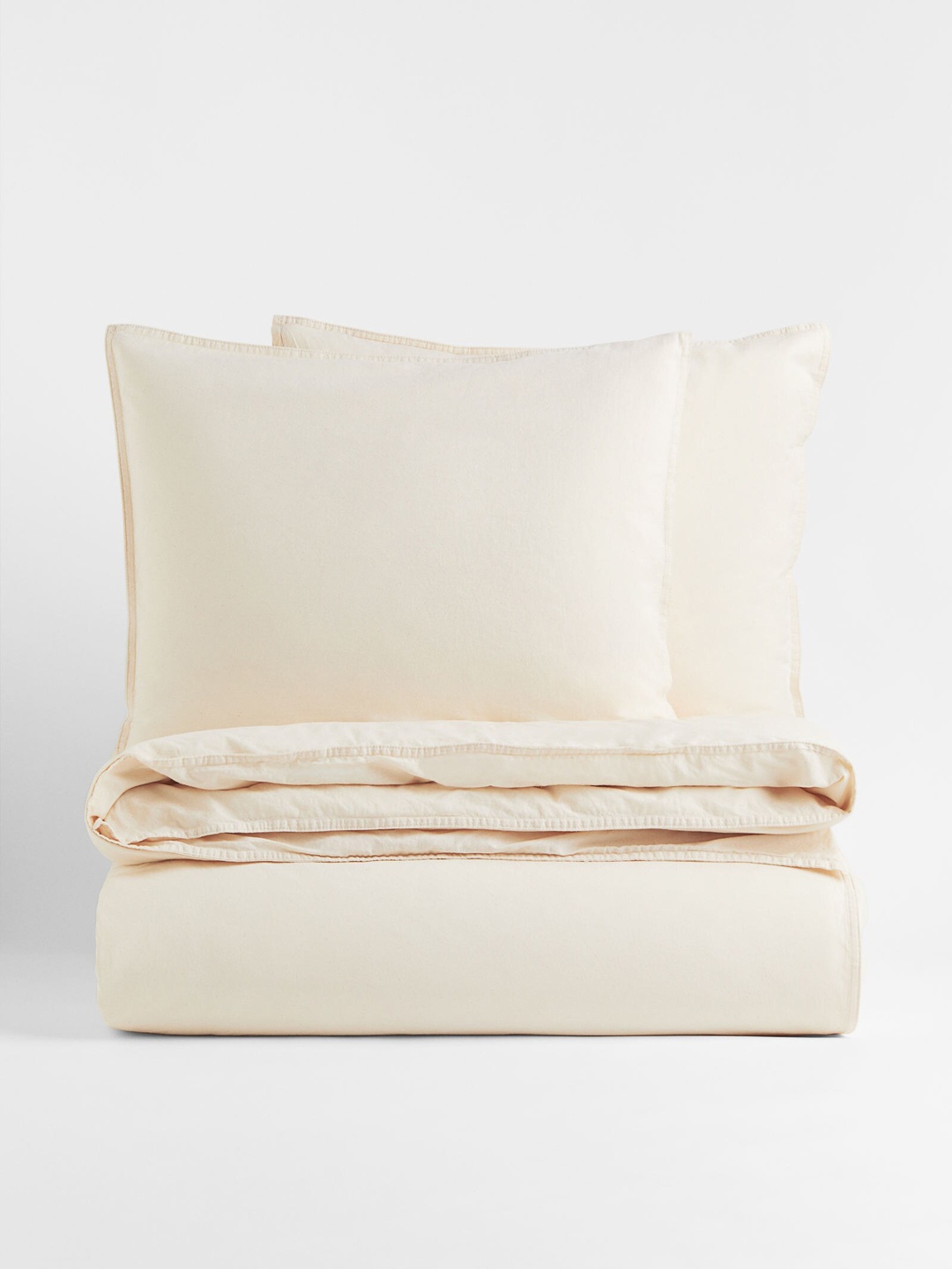 

H&M Beige Double/king Size Cotton Duvet Cover Set