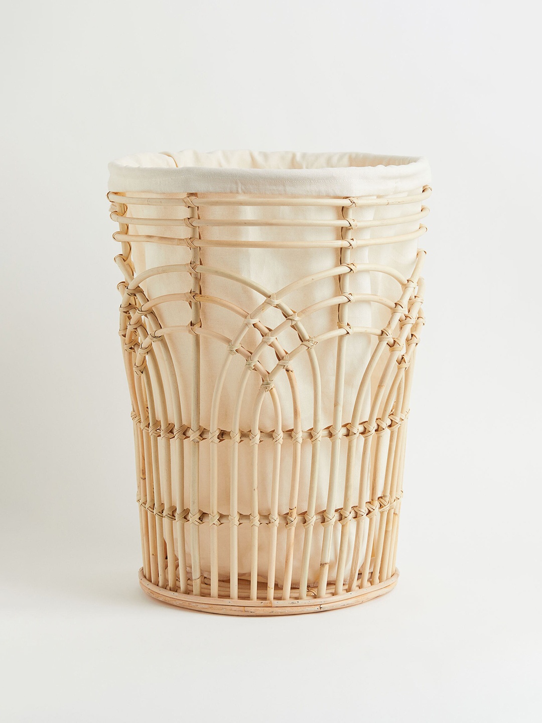 

H&M Beige Rattan Laundry Basket