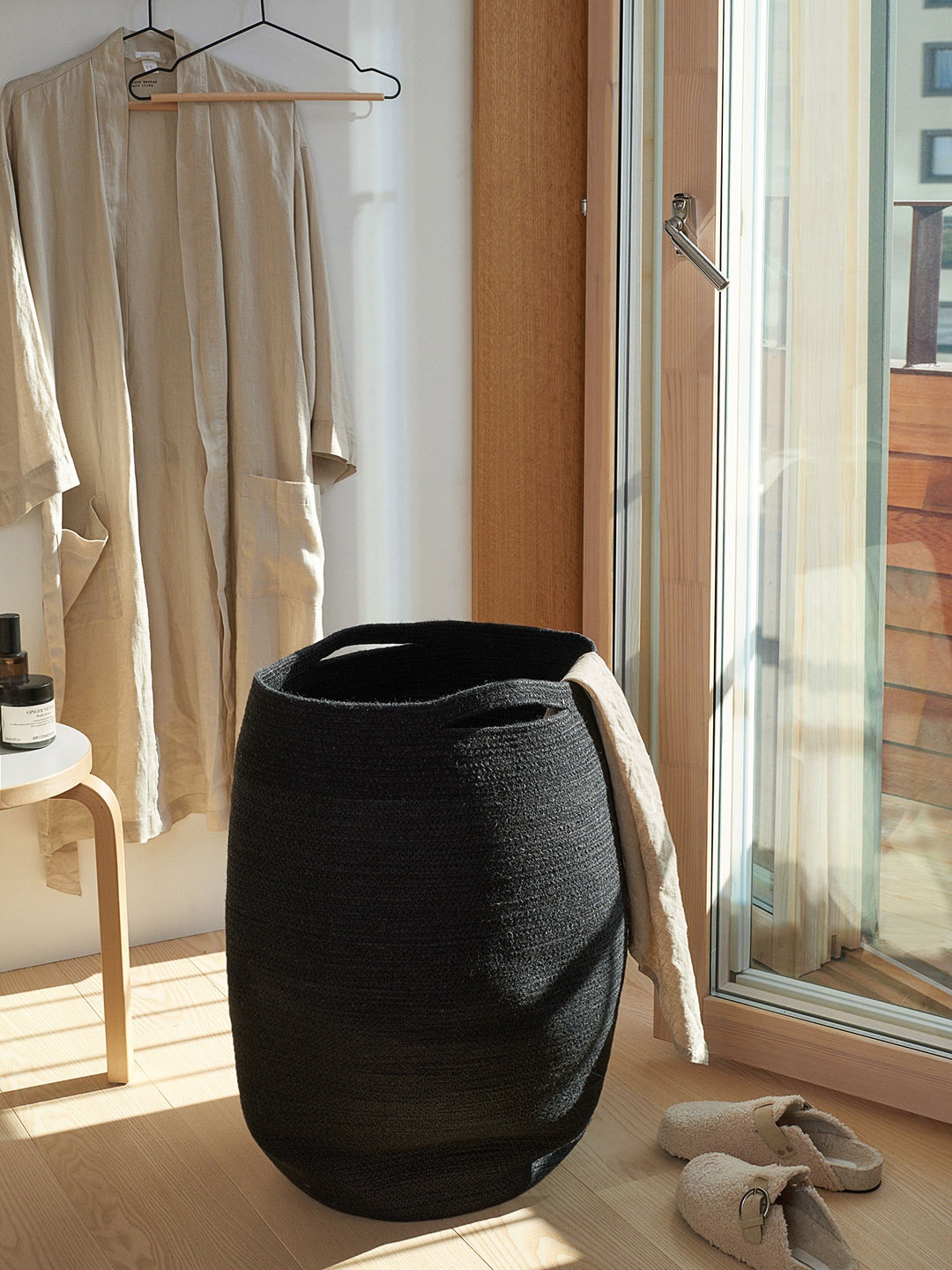 

H&M Grey Jute Laundry Basket
