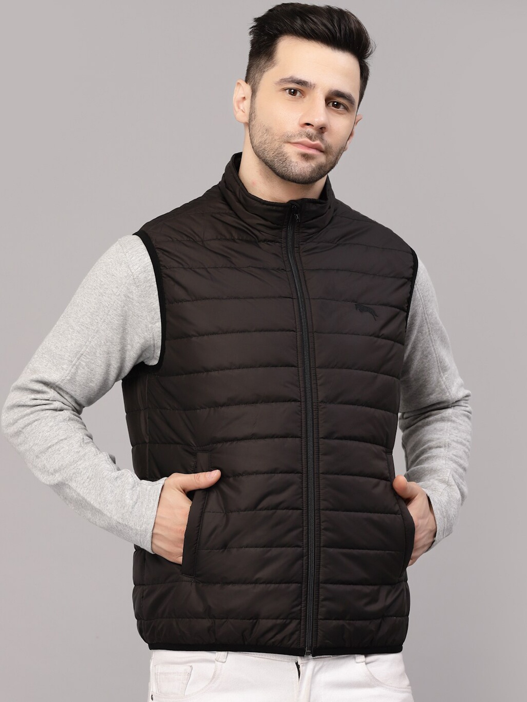 

JUMP USA Men Brown Lightweight Puffer Jacket