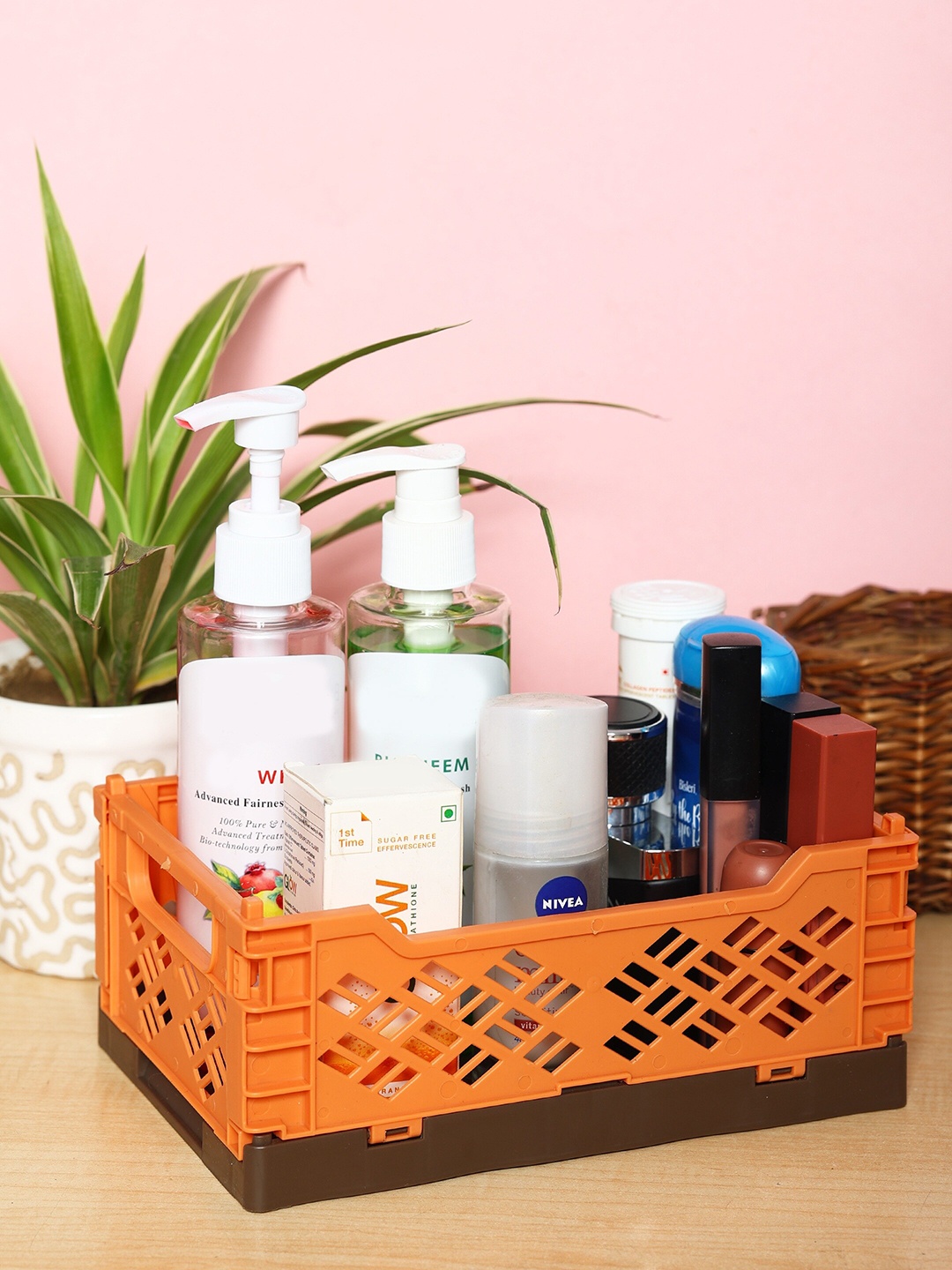 

ZEVORA Orange Multipurpose Desk Organisers