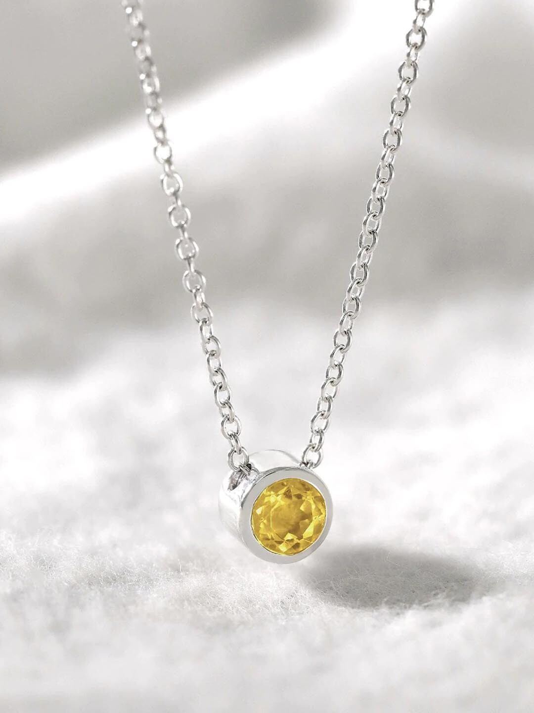 

Young & Forever Yellow & Silver-Plated Necklace