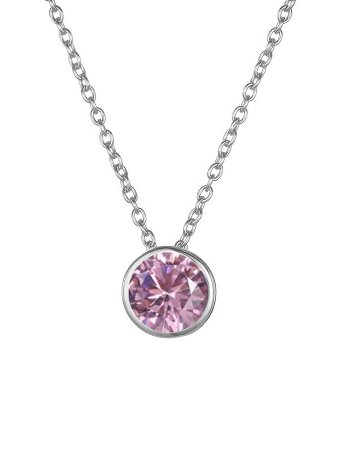 

Young & Forever Pink & Silver-Plated Necklace