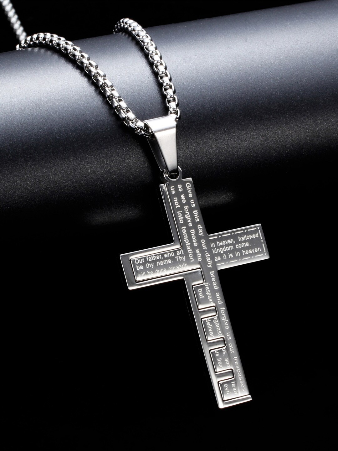 

Young & Forever Men Silver-Plated Necklace