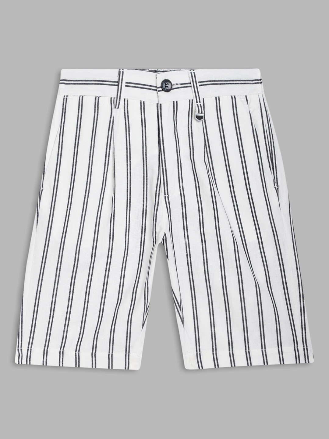 

Antony Morato Boys Striped Mid-Rise Regular Shorts, White