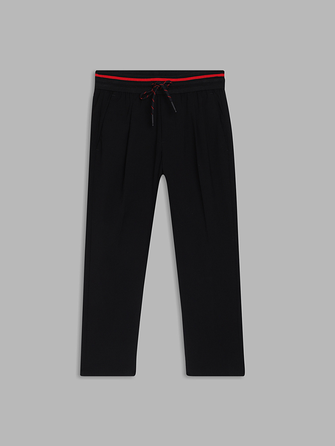 

Antony Morato Boys Pleated Mid-Rise Trousers, Black