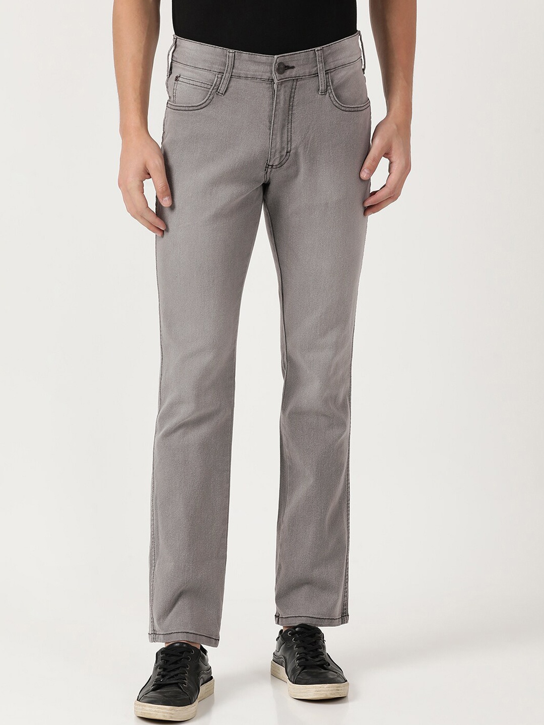 

Wrangler Men Grey Millard Straight Fit Stretchable Jeans